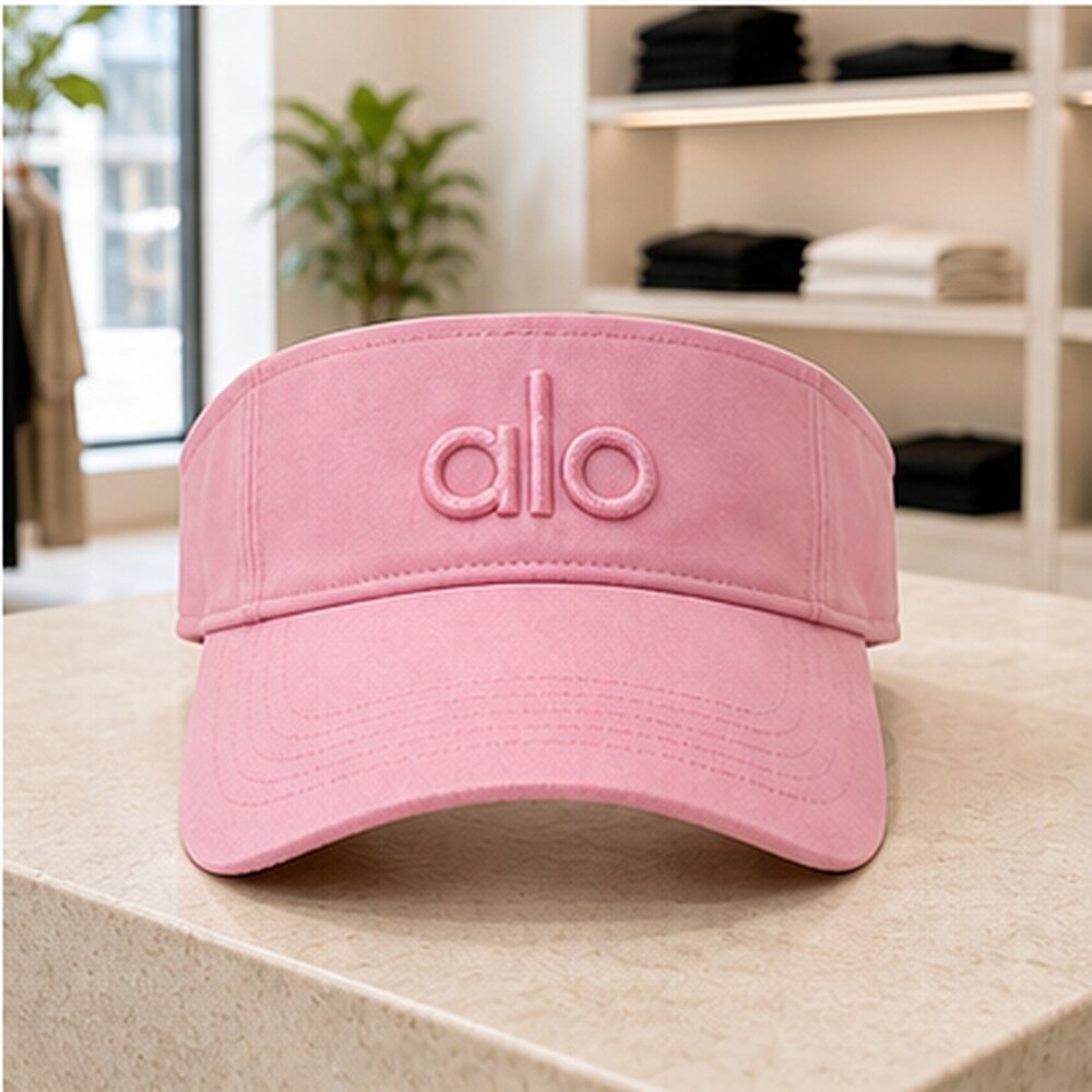ALO Yoga Pink Resort Open Top Visor Hat NWT - Gem